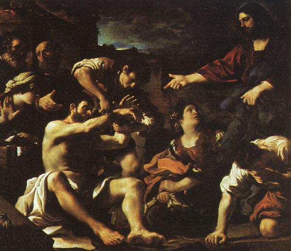  Giovanni Francesco  Guercino The Raising of Lazarus China oil painting art